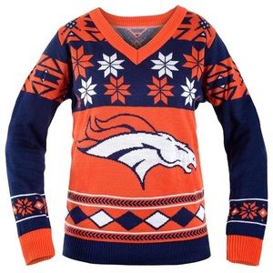 Broncos ugly sweater SM